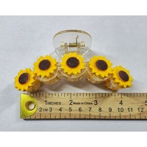 Sunflower Claw Clip Cute Yellow Flower Hair Accessories NEW
